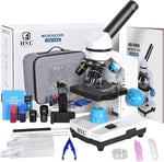 Hsl Compound Monocular Microscope with dual LED lighting and accessories