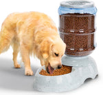 Kenond 3 Gallon Gravity Feeder front view automatic dog food dispenser for large breeds