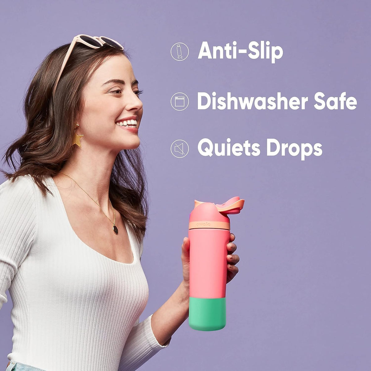 Owala anti-slip dent protective sleeve bottom view