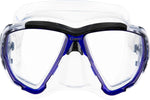 Cressi snorkeling mask inclined lens detail