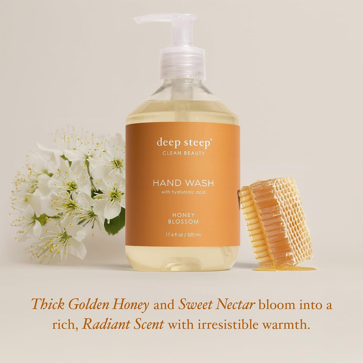 Deep Steep 17.6 Fluid Ounces hand wash back label ingredients
