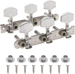 Yootones guitar tuning pegs front view silver machine heads