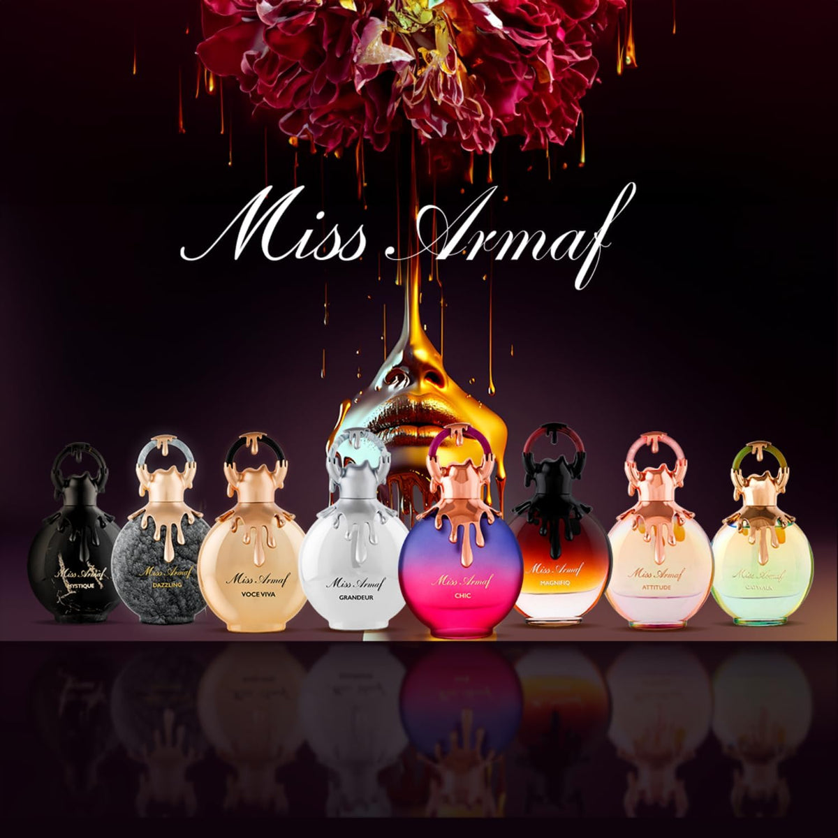 Armaf Miss Attitude Eau De Parfum rose gold details