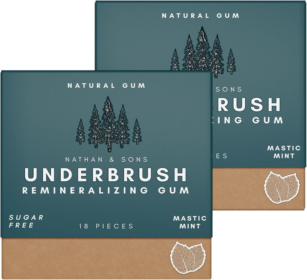 Underbrush Mastic Mint Remineralizing Natural Gum, Sugar Free Xylitol Gum with Hydroxyapatite, Supports Fresh Breath and Oral Health, Tree Sap Base, Gluten Free, No Sucralose or Aspartame, 4 Pack - Image 15