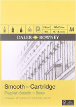Daler-Rowney smooth cartridge drawing paper pad front view