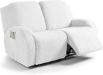 Recliner Sofa Covers Recliner Chair Covers Couch Covers for Reclining Couches with Pockets Washable Furniture Protector with Elastic Bottom (3 Seater, Black) - Image 13