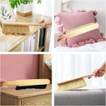 Redanha brown and yellow dust brush set displayed together