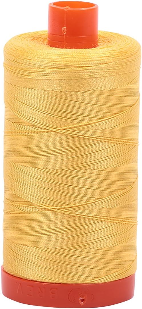 Aurifil Mako Cotton Thread Solid 50wt Mist side profile spool