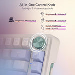 Redragon K673 Pro keyboard tri-mode connectivity options and USB-C port