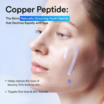 Detailed view of Abib Copper Peptide Serum bottle label