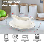 BSTKEY gravy boat with matching tray