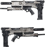 Terminator 2 Endoskeleton action figure showing die-cast metal feet