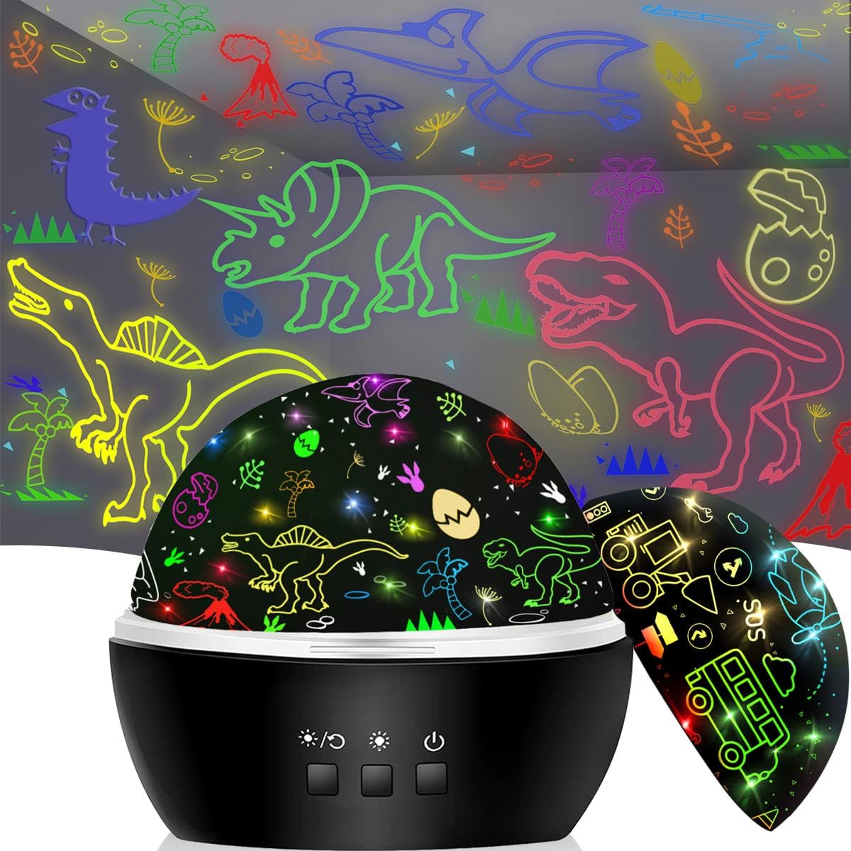 Mingkids 2 in 1 rotating projector night light front view