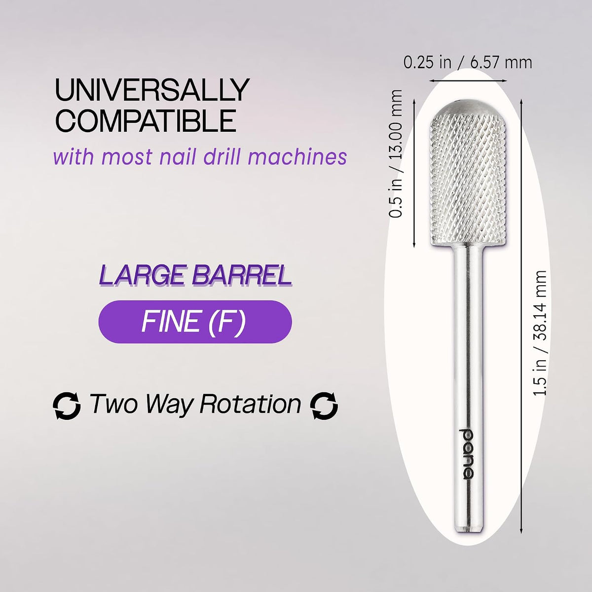Pana large barrel nail file tool
