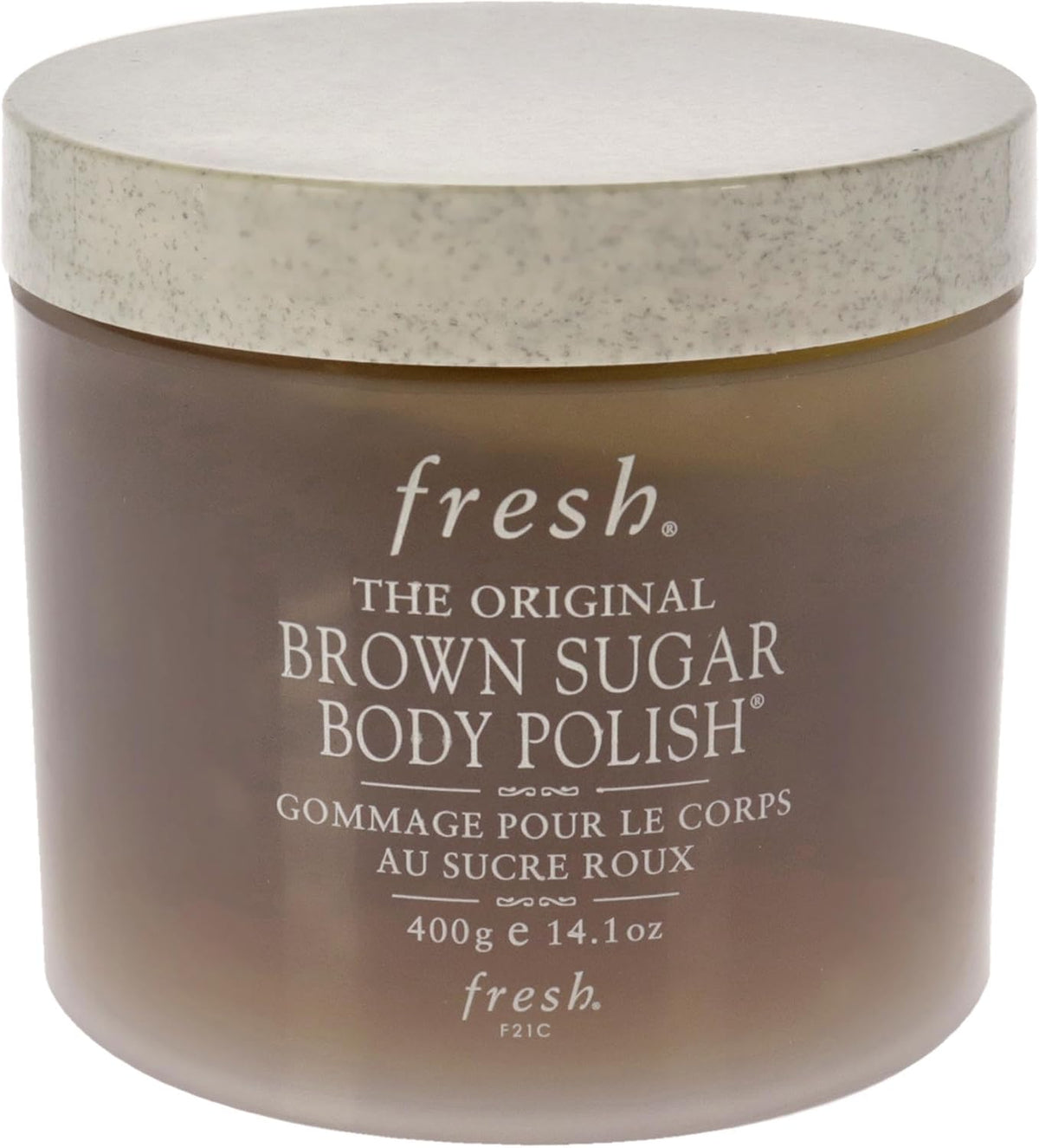 Fresh Brown Sugar Body Polish texture with real sugar crystals