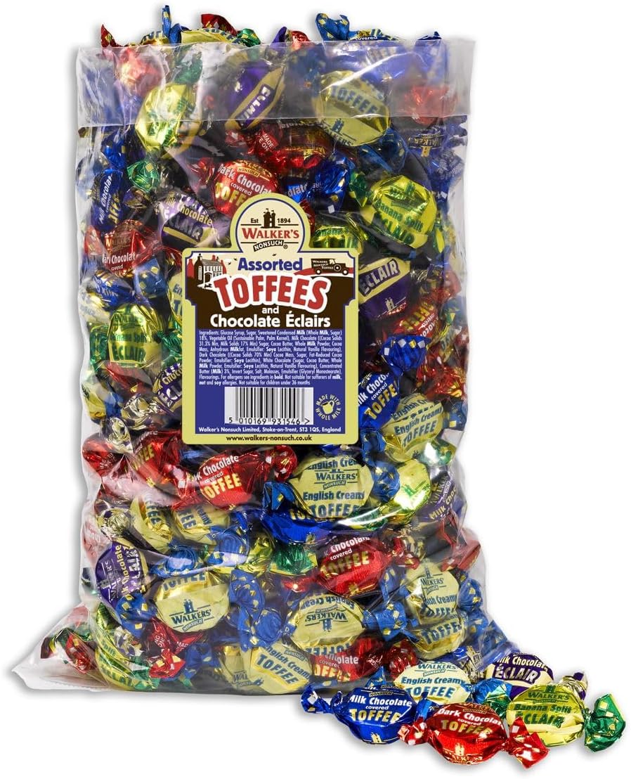 Walkers Nonsuch confectionery assortment display highlighting authentic English sweets