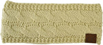 C.C Soft Stretch Winter Warm Cable Knit Fuzzy Lined Ear Warmer Headband - Image 15