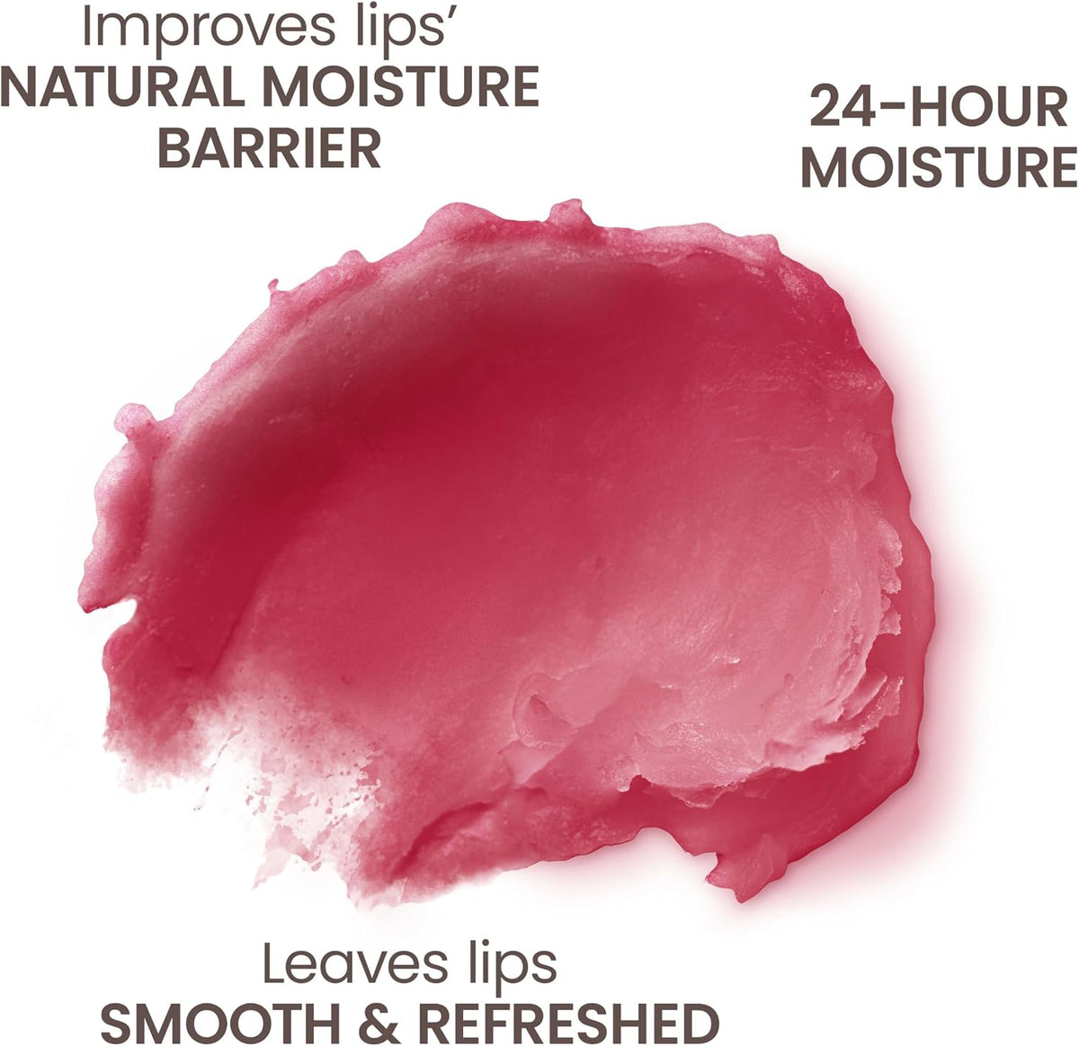 Burt's Bees pomegranate lip balm opened to show texture