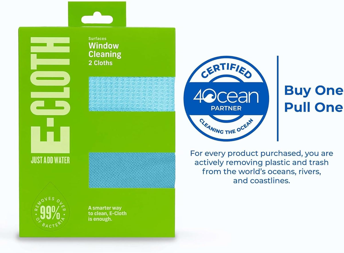 E-Cloth green microfiber cleaning cloth texture view