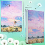 Asten notebook watercolor background unlined inner pages