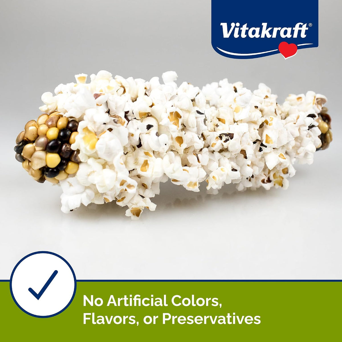 Vitakraft Mini Pops one pound package back label showing nutritional info and feeding guidelines.