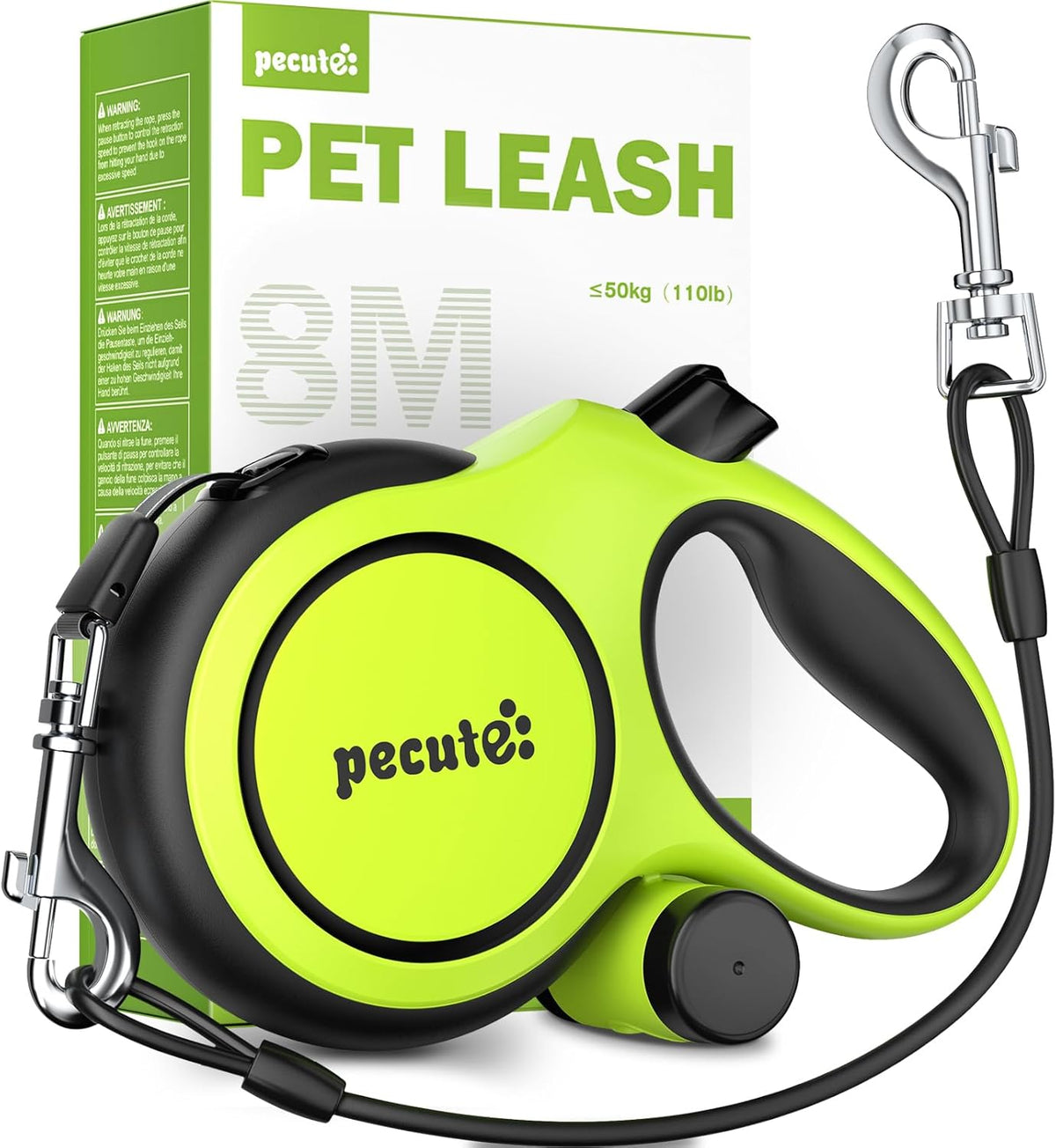 26ft Dog Leash Retractable with Chew Proof Extender, Upgraded Heavy Duty Retractable Dog Leash with Poop Bag Holder,Anti-Slip Grip, Reflective Leashes for Medium Large Pets 33lbs-110lbs (Black) - Image 14