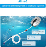 AquaMiracle Aquarium Air Pump Fish Tank Bubbler Aerator, All-in-One Fish Tank Air Pump Kit, Quiet Aquarium Bubbler - Image 2