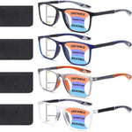 Lsntuu 4 pack progressive multifocus reading glasses front view
