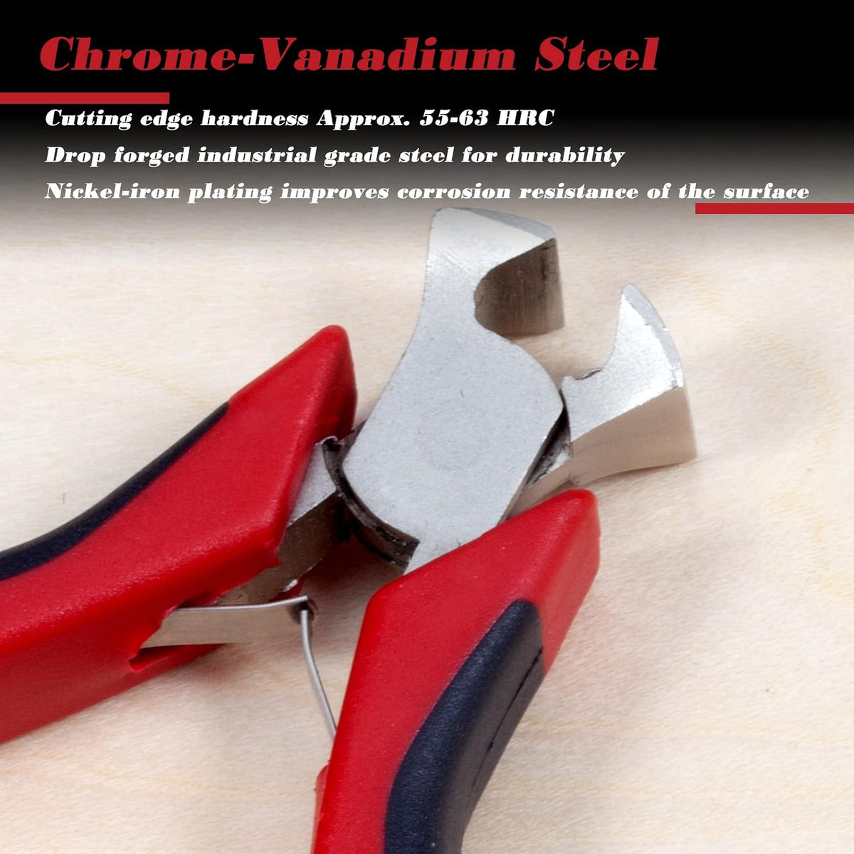 Speedwox precision wire cutter jaw close up