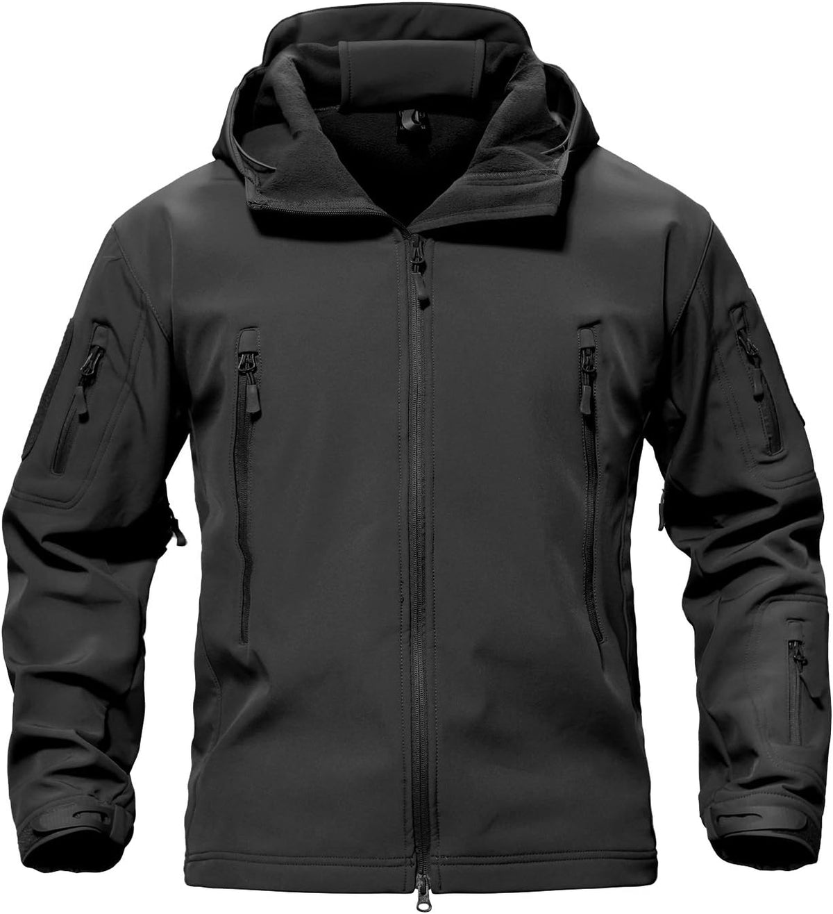 TACVASEN tactical coat adjustable cuffs and hem feature