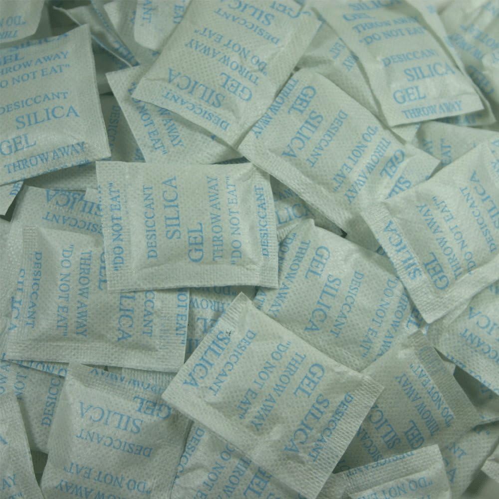 Aquapapa 100 Packets 2 Gram Silica Gel front view moisture absorber.