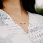 Lcherry personalized jewelry piece close up of the letter chain