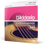 D'Addario EJ26 Phosphor Bronze Acoustic Guitar Strings, Custom Light 11-52 | Phosphor bronze acoustic guitar strings offer warm, bright, balanced tone, reliable intonation, durable feel and playability. - Image 11