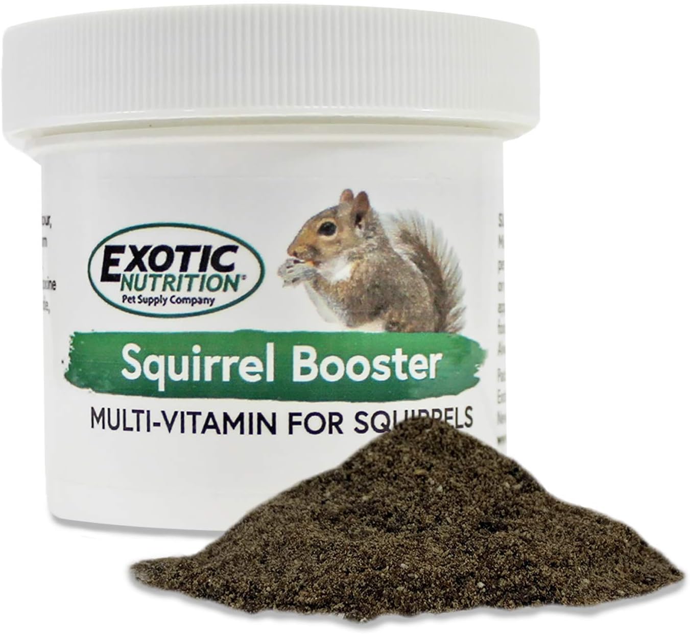 Exotic Nutrition Squirrel Booster front view authentic pet multivitamin powder