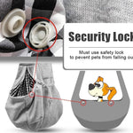 Tomkas pet sling interior view demonstrating depth and sizing for small animals
