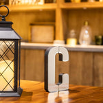 Collective Home decorative letter C displayed as a tabletop accent