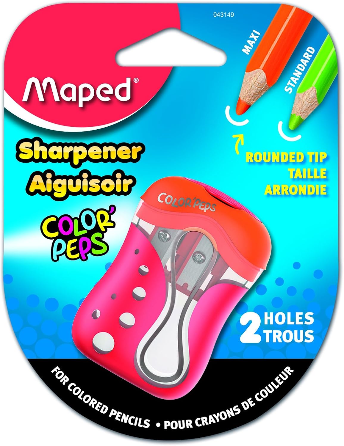 Helix Maped ColorPeps child safe sharpener compact design for school and home art
