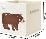 CLCROBD foldable fabric toy box showing side handles