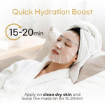 Bloomora aloe vera and collagen face mask open pouch view