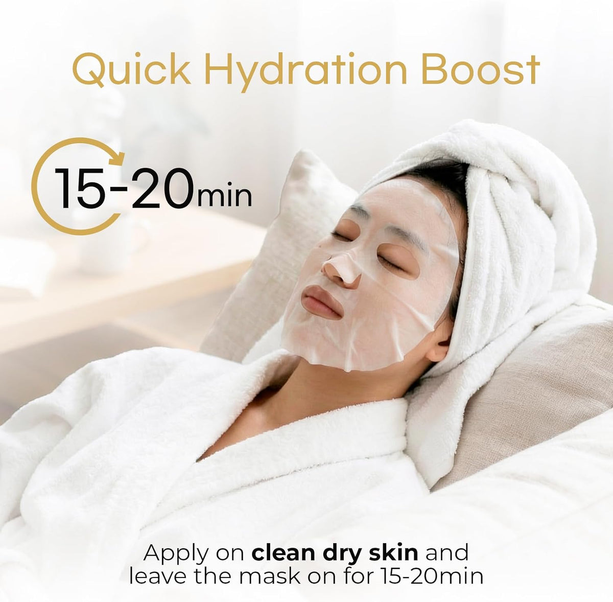 Bloomora aloe vera and collagen face mask open pouch view