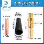 Dreld KP1939-1 gasless nozzles and brass diffusers