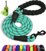 Taglory Rope Dog Leash 6 FT with Comfortable Padded Handle, Highly Reflective Threads Leash and Anti-Tangle Clip for Walking Medium Large Dogs, 1/2 inch, Black - Image 12