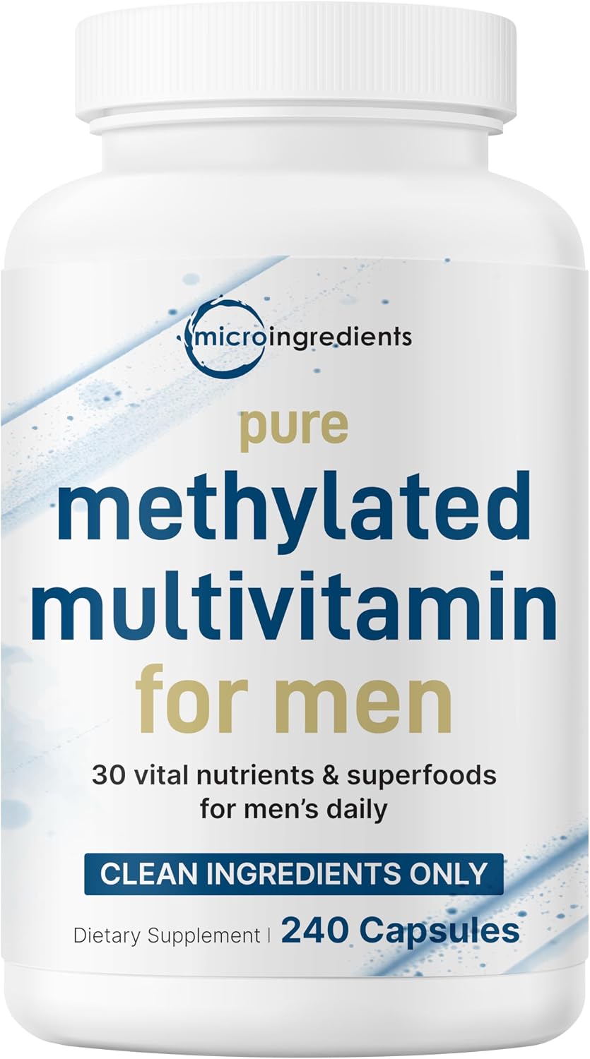 Micro Ingredients Pure Methylated Multivitamin for Men front view bottle