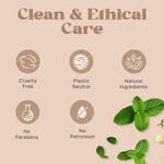 Beauty by Earth organic peppermint lip balm packaging details