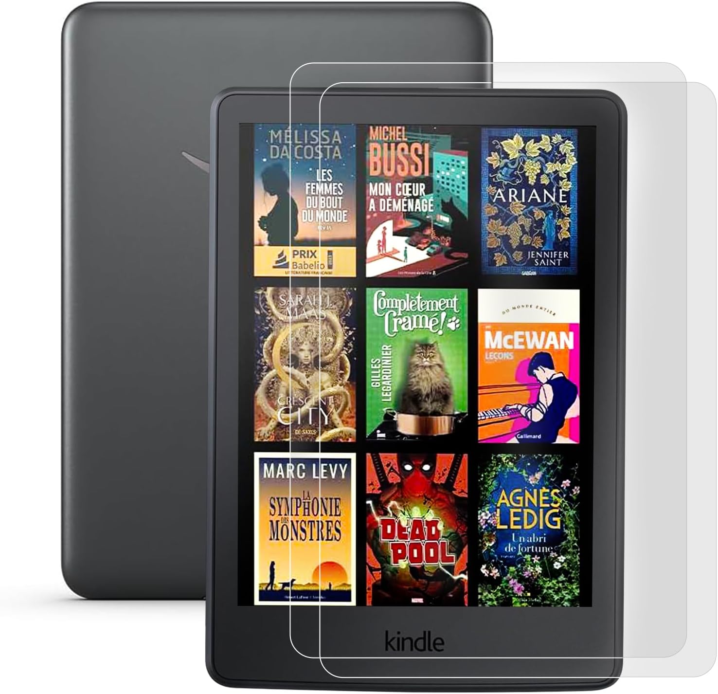 Iprokko 2 Pack Anti Blue Light Screen Protector for Kindle Paperwhite front packaging