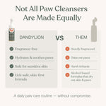 Dandylion Clean Paws foaming cleanser 5 fluid ounces bottle