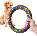 Blue Indestructible Dog Toys for Aggressive Chewers Flying Discs for Medium/Large Breeds Dog Training Ring, - Image 11
