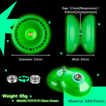 MAGICYOYO K1 Plus Glow in the Dark Green YoYo replacement strings