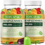 Topcapak Hemp Gummies Extra Strength 2 Pack front view