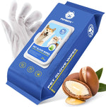 Pupmate Disposable No Rinse Pet Cleaning Glove Wipes front view package for dogs and cats